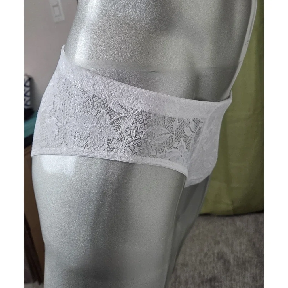 Cosabella Never Say Never Lace Brief White Underwear Soft Stretch Comfort M